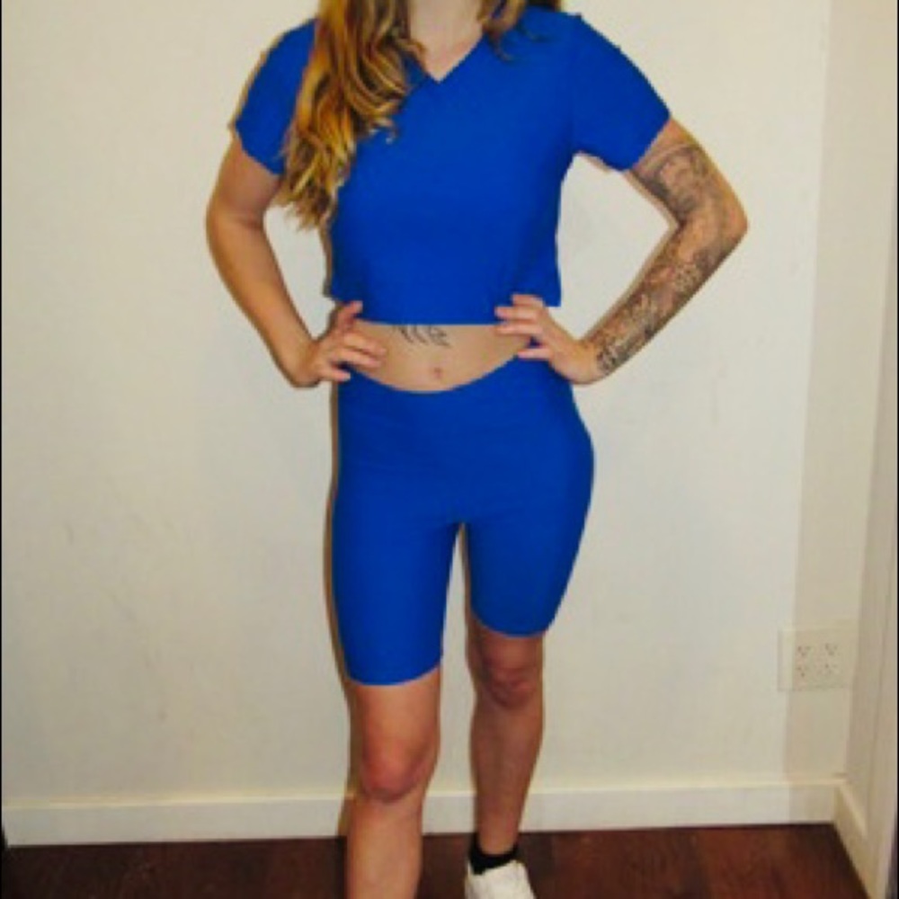 Crop top & shorts legging